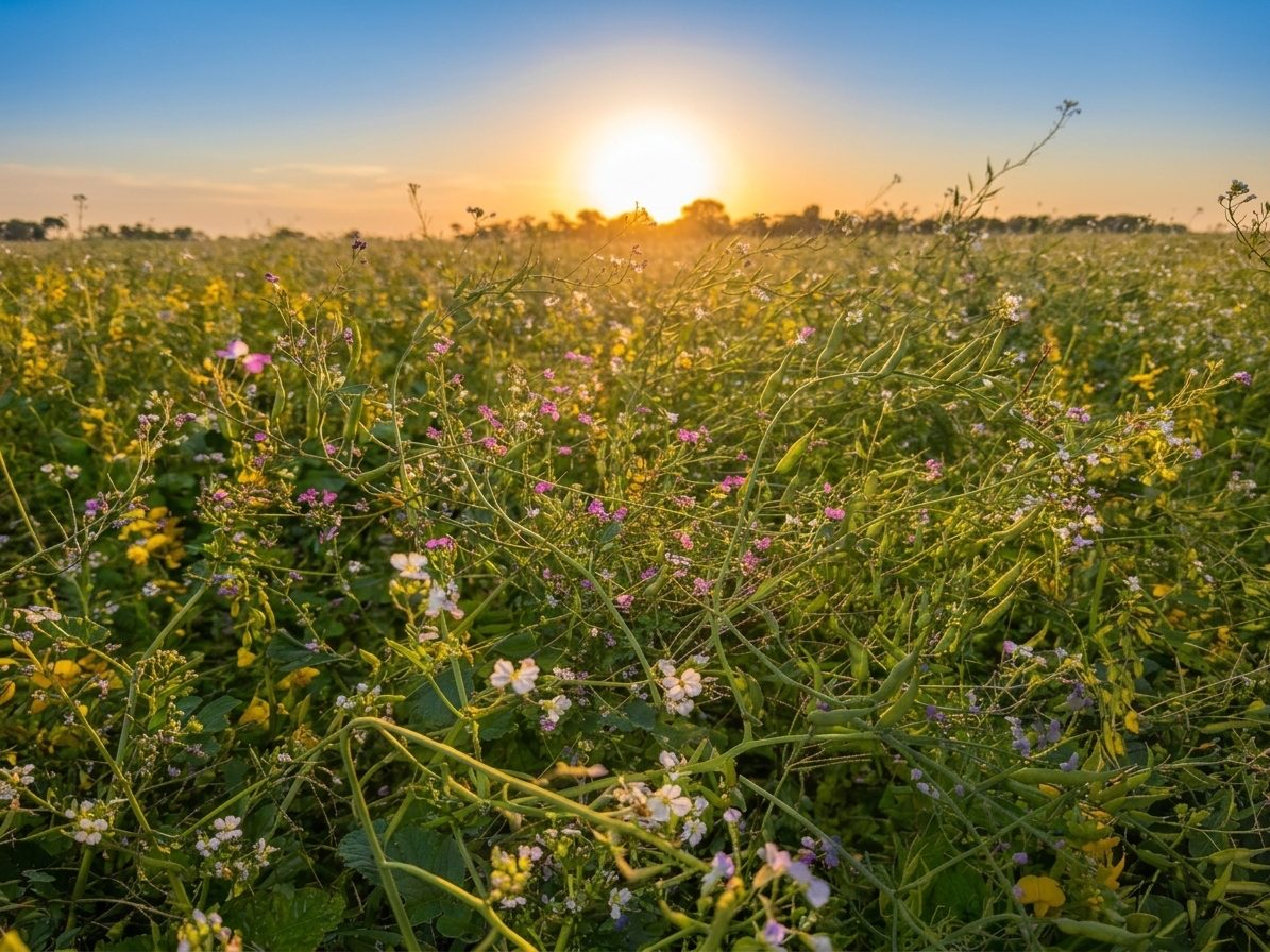 Flowering cover crop mix
